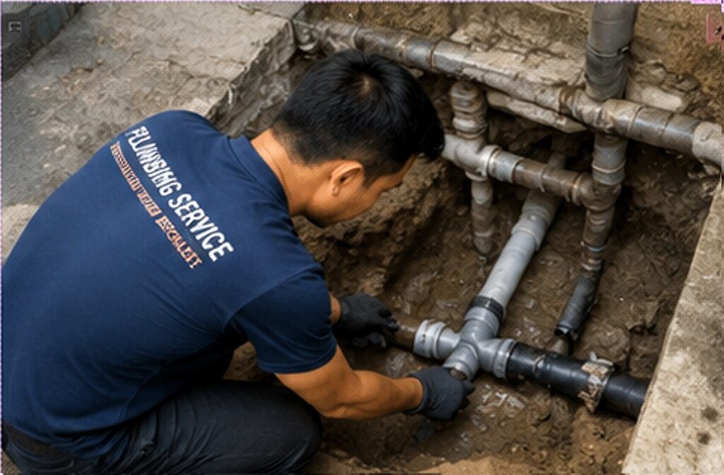 Pipe leak repair service in Puchong